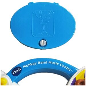 VTech Monkey Band Music Center Battery Cover Replacement Part Blue with Screw